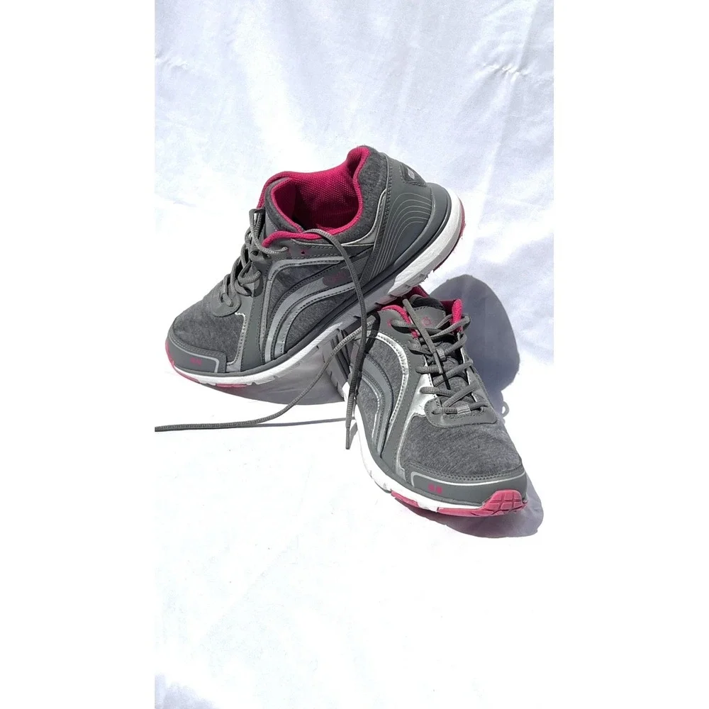 Ryka Aries Gray/pink Women's Textile Athletic Walking Shoes 9.5 M NWOT